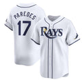 Tampa Bay Rays #17 Isaac Paredes White CONTON Home Limited Stitched Jersey