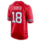 B.Bills #18 Amari Cooper Red CONTON Alternate Game Jersey
