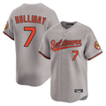 Baltimore Orioles #7 Jackson Holliday Player Gray CONTON Limited Home Game Stitched Jerseys