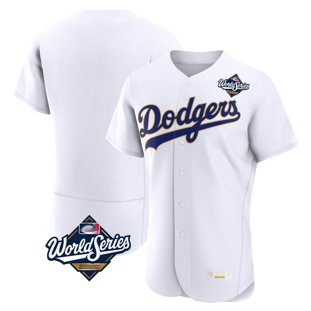 Los Angeles Dodgers Blank Player Gold White CONTON 2026 Collection Stadium Limited Elite World Series Stitched Jerseys