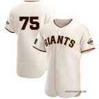 San Francisco Giants #75 Camilo Doval Cream CONTON Flex Base Stitched Jersey