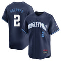 Chicago Cubs #2 Nico Hoerner Player Navy CONTON City Connect Limited Home Stitched Jerseys