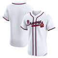 Atlanta Braves White CONTON Home Elite Jersey