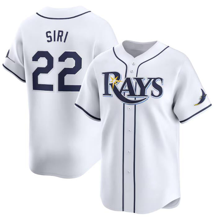 Tampa Bay Rays #22 Jose Siri White CONTON Home Limited Stitched Jersey