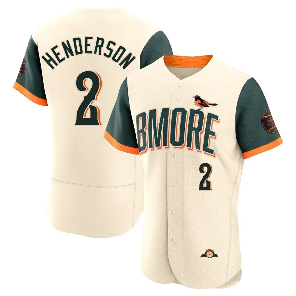 Baltimore Orioles #2 Gunnar Henderson Player Cream CONTON 2026 City Connect Limited Elite Home Game Stitched Jerseys