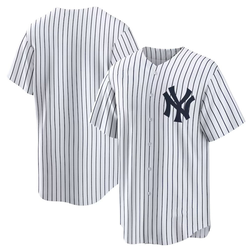 New York Yankees White CONTON Home Replica Team Jersey