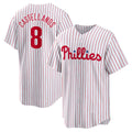 Philadelphia Phillies #8 Nick Castellanos White CONTON Replica Player Jersey