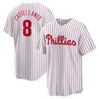 Philadelphia Phillies #8 Nick Castellanos White CONTON Replica Player Jersey
