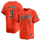 Baltimore Orioles #3 Taylor Ward Player Orange CONTON Limited Home Game Stitched Jerseys