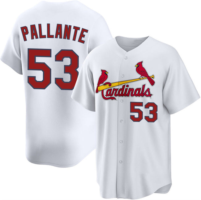 St. Louis Cardinals #53 Andre Pallante White CONTON 2Home Limited Stitched Jersey
