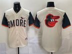 Baltimore Orioles Team Big Logo Natural CONTON 2026 City Connect Stadium Stitched Jersey 2