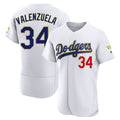 Los Angeles Dodgers #34 Fernando Valenzuela Player Gold White CONTON 2026 Collection Stadium Limited Elite Stitched Jerseys