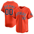 Custom Houston Astros Orange CONTON Alternate Limited Jersey