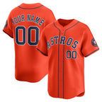 Custom Houston Astros Orange CONTON Alternate Limited Jersey