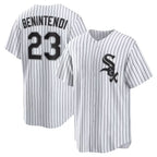 Chicago White Sox #23 Andrew Benintendi White-Black CONTON Home Official Player Jersey