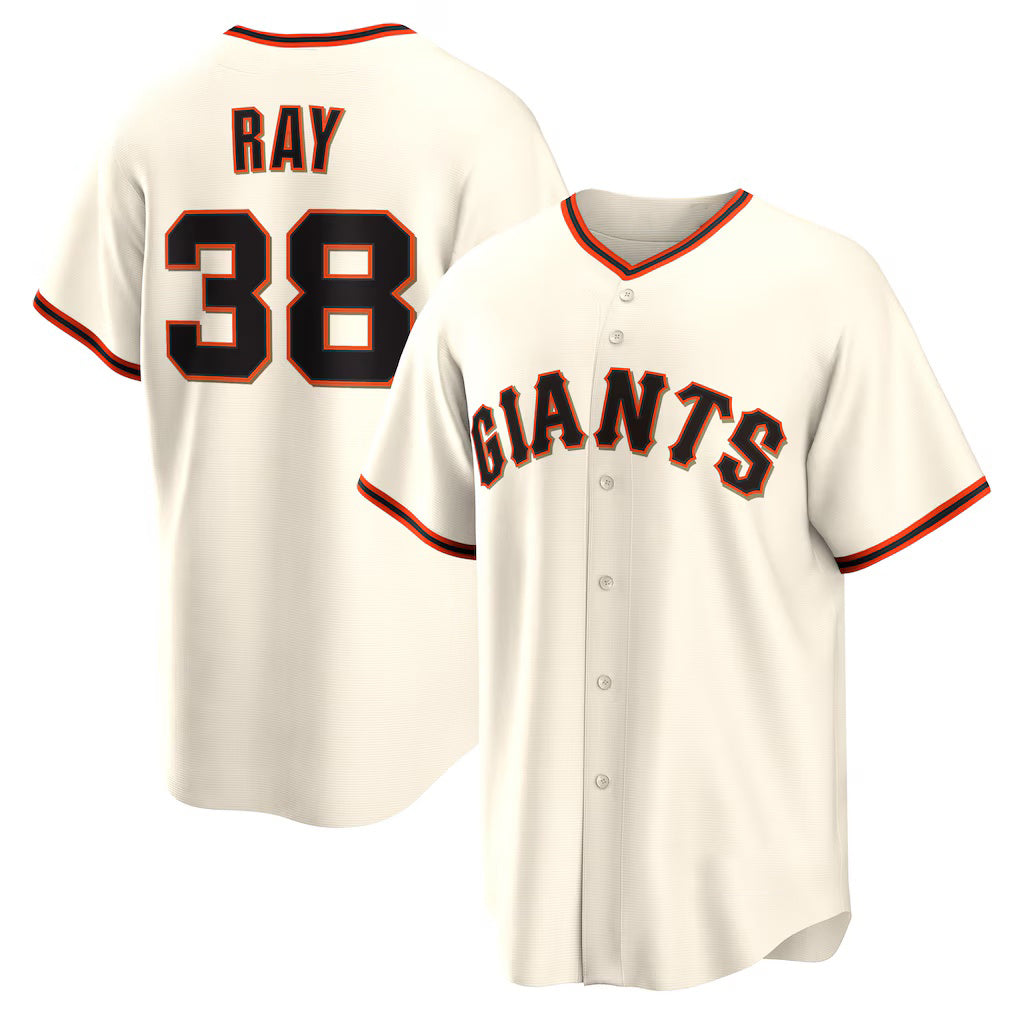 San Francisco Giants #38 Robbie Ray Cream CONTON Home Replica Jersey
