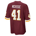 W.Football Team #41 J.D. McKissic Burgundy CONTON Game Player Jersey