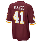 W.Football Team #41 J.D. McKissic Burgundy CONTON Game Player Jersey