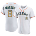 Houston Astros #8 Christian Walker Player Gold CONTON Collection Limited Elite Home Stitched Jerseys