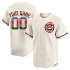 Custom Chicago Cubs Mexico Vapor Premier Limited Jersey ¨C Cream CONTON