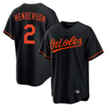 Baltimore Orioles #2 Gunnar Henderson Player Black CONTON Home Game Stitched Jerseys