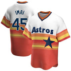 Houston Astros #45 Tatsuya Imai Player Rainbow Cooperstown Collection CONTON T-shirt Stitched Jerseys