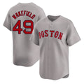 Boston Red Sox #49 Tim Wakefield Player Gray CONTON Road Limited Home Game Stitched Jerseys1