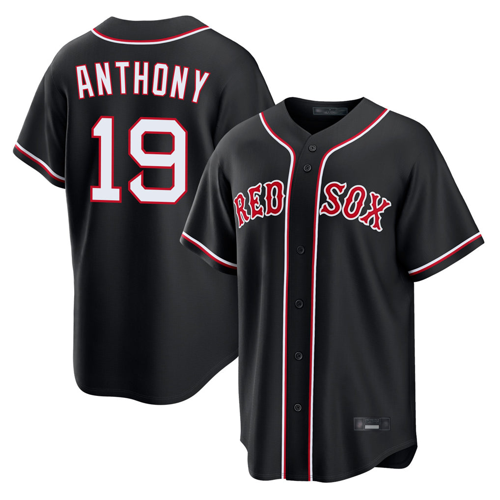 Boston Red Sox #19 Roman Anthony Player Black CONTON Out Home Game Stitched Jerseys