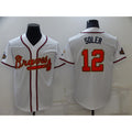 Atlanta Braves #12 Jorge Soler 2022 White Gold CONTON World Series Champions Program Cool Base Stitched Jersey
