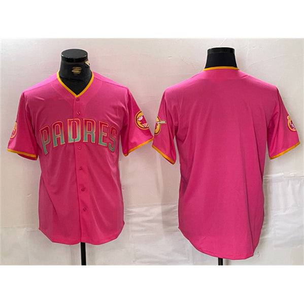 San Diego Padres Blank Pink CONTON Cool Base Stitched Jersey