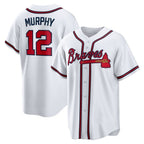 Atlanta Braves #12 Sean Murphy White CONTON Replica Player Jersey