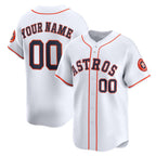 Custom Houston Astros White CONTON Home Limited Jersey