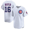 Chicago Cubs #16 Matthew Boyd White CONTON Home Limited Stitched Jersey