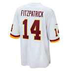W.Football Team #14 Ryan Fitzpatrick White CONTON Game Jersey