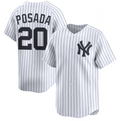 New York Yankees #20 Jorge Posada White CONTON Cool Base Stitched Jersey