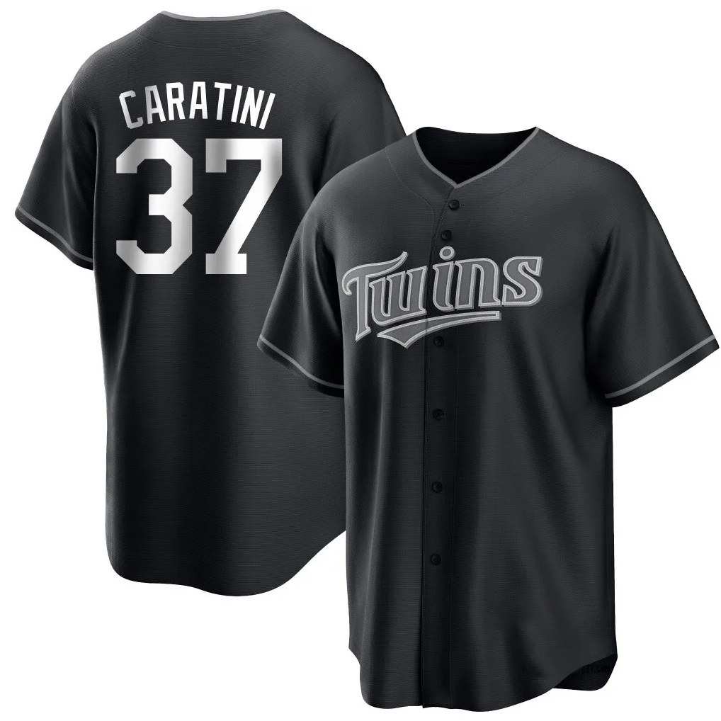 Minnesota Twins #37 Victor Caratini Player Black CONTONHome Game Stitched Jerseys