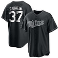 Minnesota Twins #37 Victor Caratini Player Black CONTONHome Game Stitched Jerseys