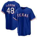 Texas Rangers #48 Jacob deGrom Royal CONTON Cool Base Stitched Jersey