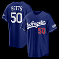 Los Angeles Dodgers #50 Mookie Betts Royal CONTON Alternate Stadium Jersey