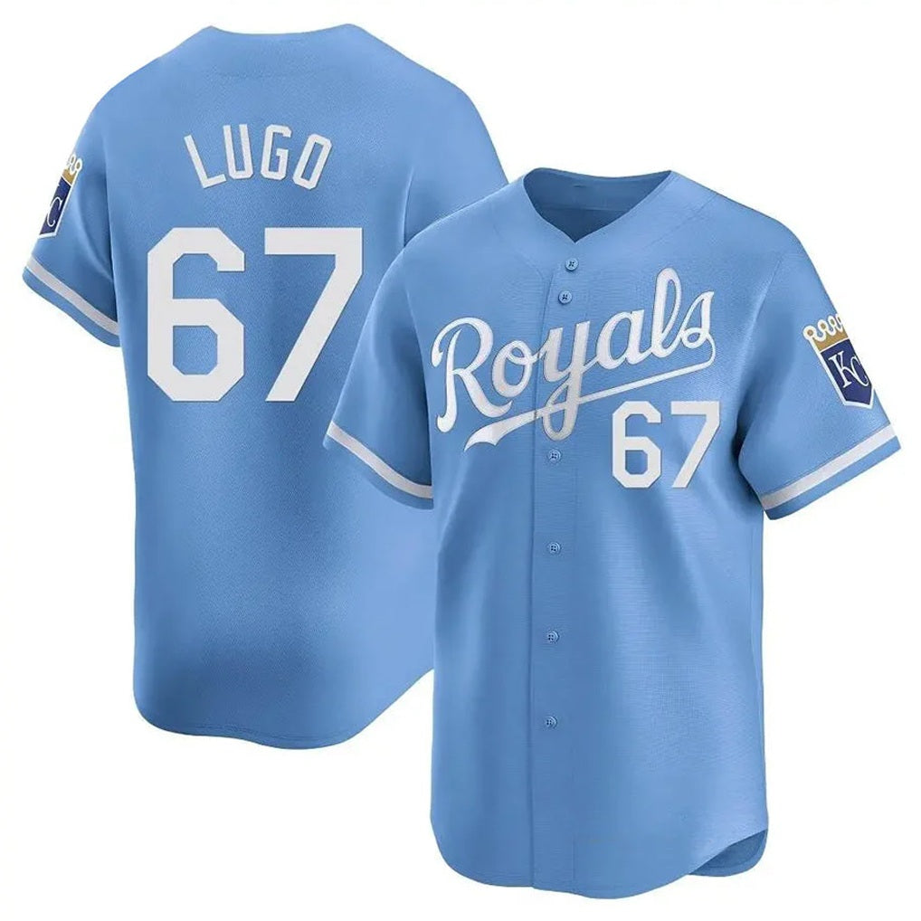 Kansas City Royals #67 Seth Lugo Player Light Blue CONTON Alt Limited Home Stitched Jerseys