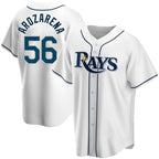 Tampa Bay Rays #56 Randy Arozarena Replica White CONTON Home Jersey