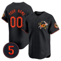 Custom Baltimore Orioles Robinson Patch Vapor Premier Limited Jersey V3 ¨C Black CONTON
