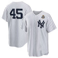 New York Yankees #45 Gerrit Cole White CONTON 2024 World Series Cool Base Stitched Jersey