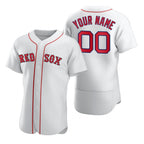Custom Boston Red Sox White CONTON 2020 Stitched Flex Base Jersey