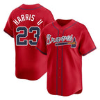 Atlanta Braves #23 Michael Harris II Player Red CONTON Limited Home Game Stitched Jerseys