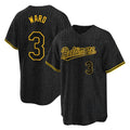 Baltimore Orioles #3 Taylor Ward Player Black CONTON Snake Skin City Home Game Stitched Jerseys