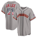 San Francisco Giants #51 Jung Hoo Lee USA 250 Fourth of July Road Stadium Jersey - Gray CONTON