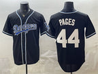 Los Angeles Dodgers #44 Andy Pages Black CONTON Stitched Jersey