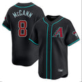 Arizona Diamondbacks #8 James McCann Player Black CONTON Limited Home Game Stitched Jerseys