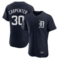 Detroit Tigers #30 Kerry Carpenter Player Navy CONTON Limited Elite Home Stitched Jerseys
